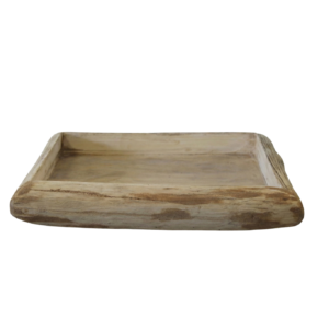 מגש עץ כפרי מרובע