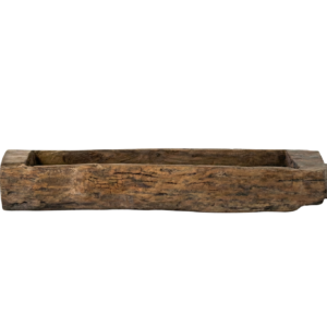 שוקת עץ ארוכה גולמית